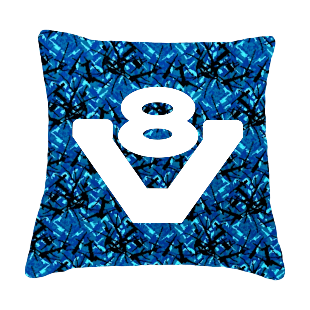 Puder V8 - Blå busplys - KJoF - Sort nappa - 