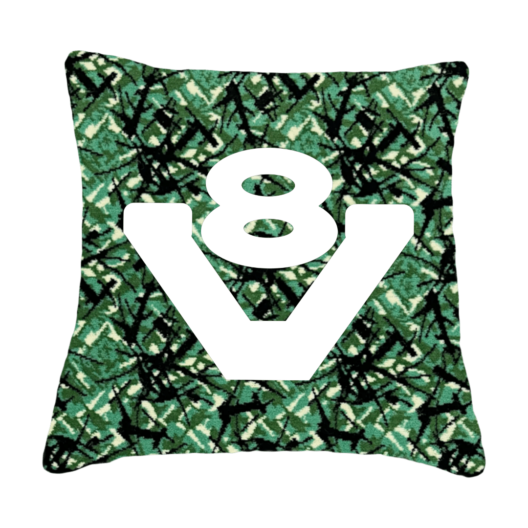 Puder V8 - Grøn busplys - KJoF - Sort nappa - 