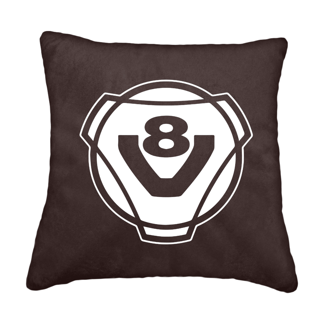 Puder V8 rund - Anthracite - KJoF - Sort nappa - 