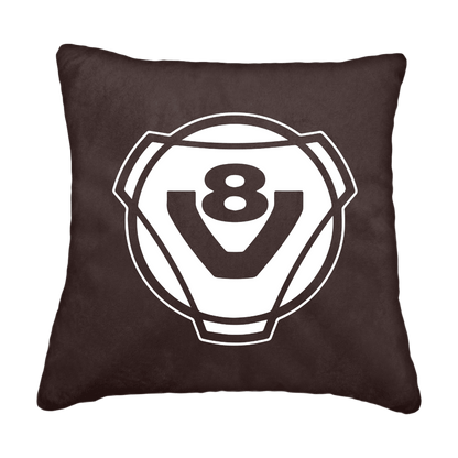 Puder V8 rund - Anthracite - KJoF - Sort nappa - 