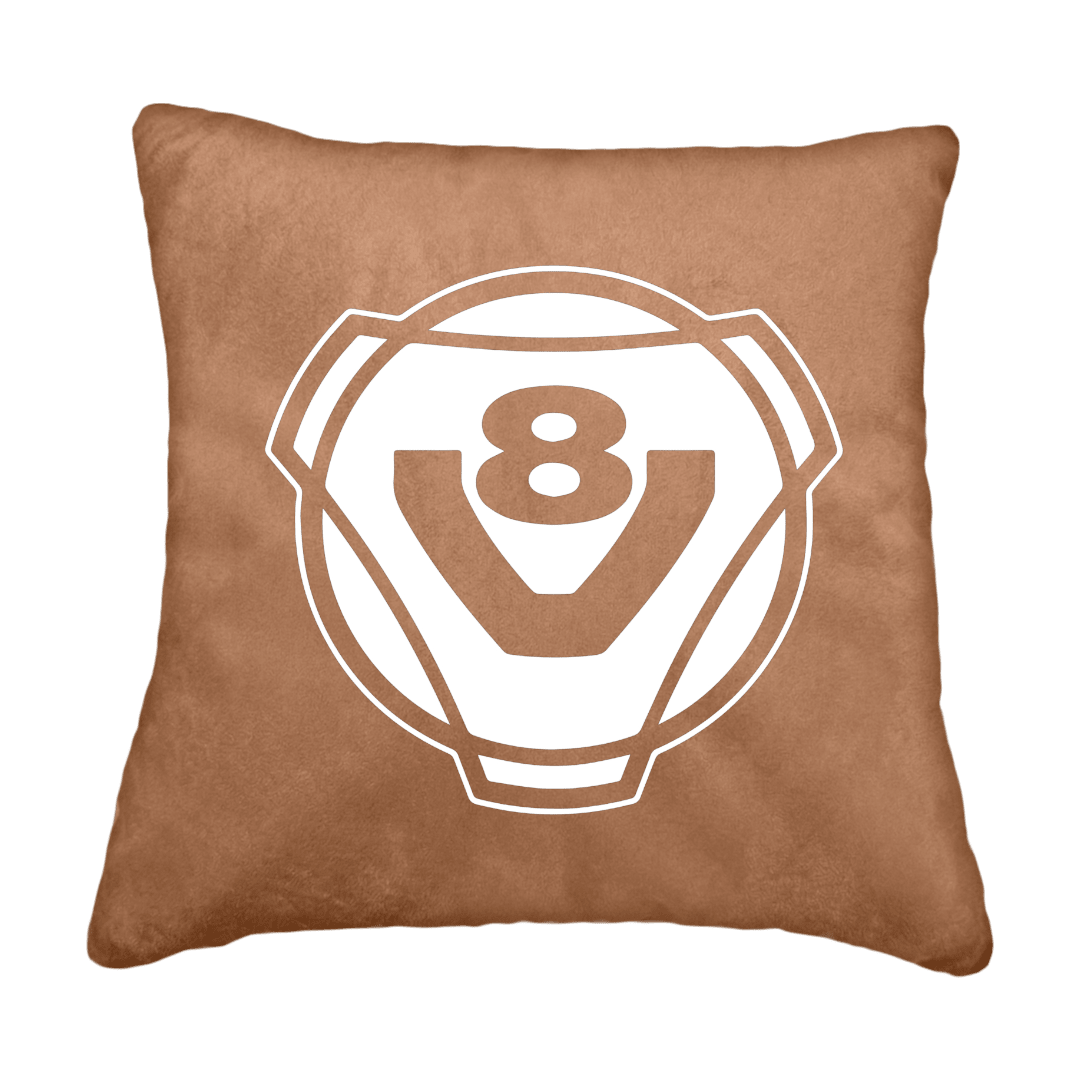 Puder V8 rund - Brun - KJoF - Sort nappa - 