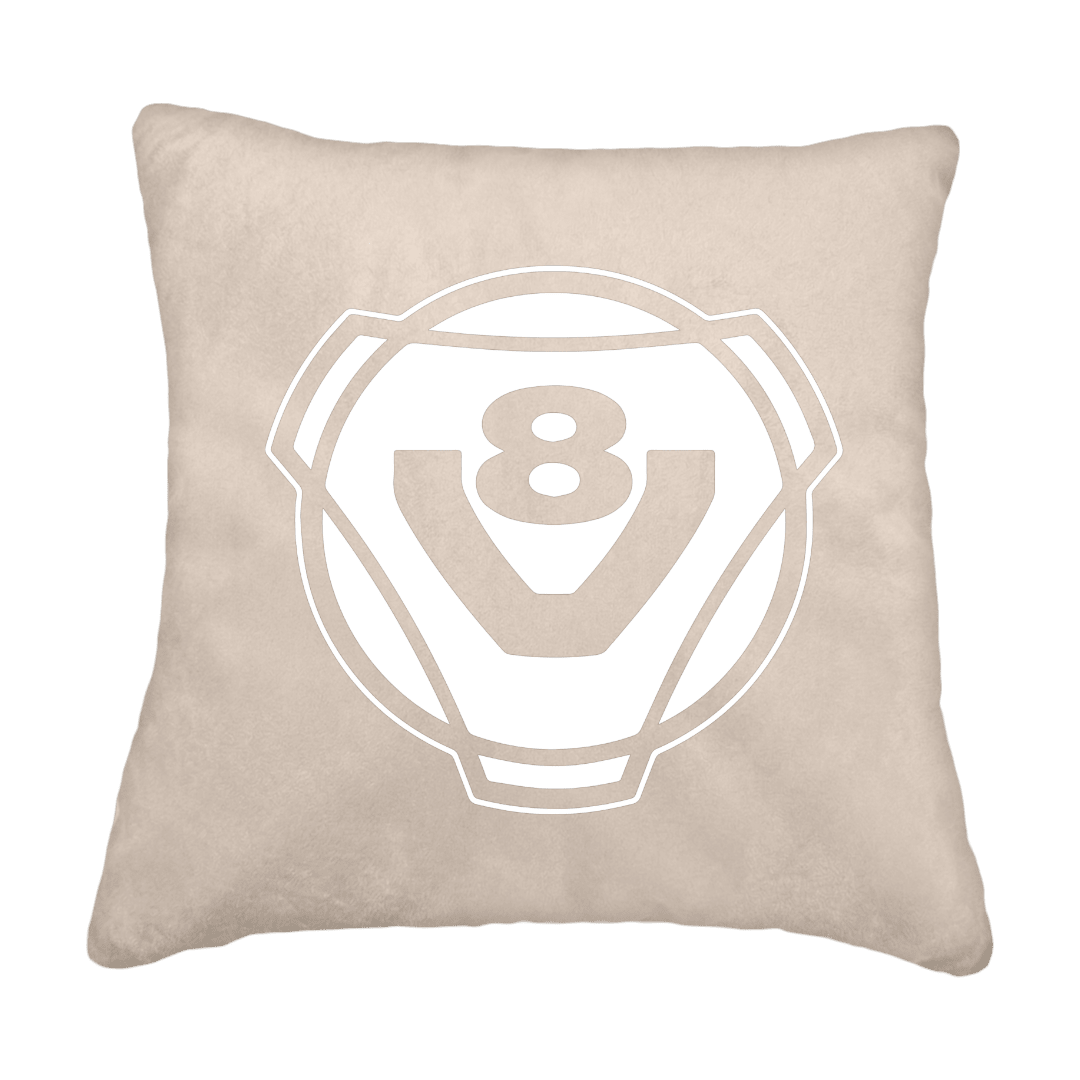 Puder V8 rund - Cream - KJoF - Sort nappa - 