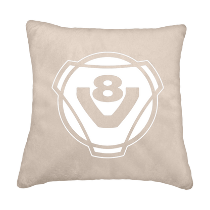 Puder V8 rund - Cream - KJoF - Sort nappa - 