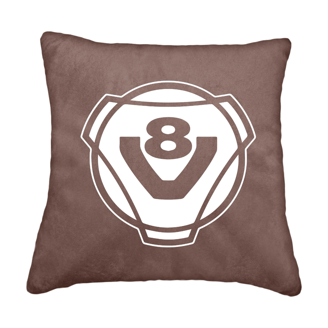 Puder V8 rund - Elefantgrå - KJoF - Sort nappa - 