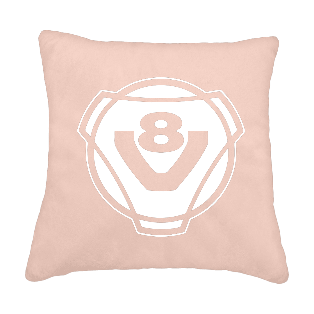 Puder V8 rund - Puderpink - KJoF - Sort nappa - 