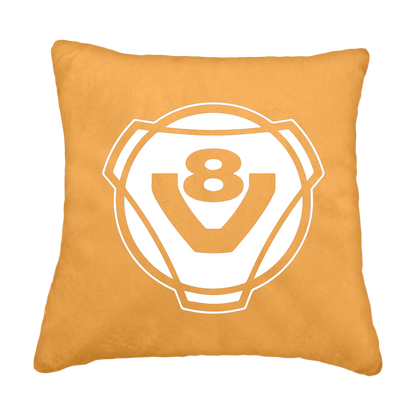 Puder V8 rund - sennepsgul - KJoF - Sort nappa - 