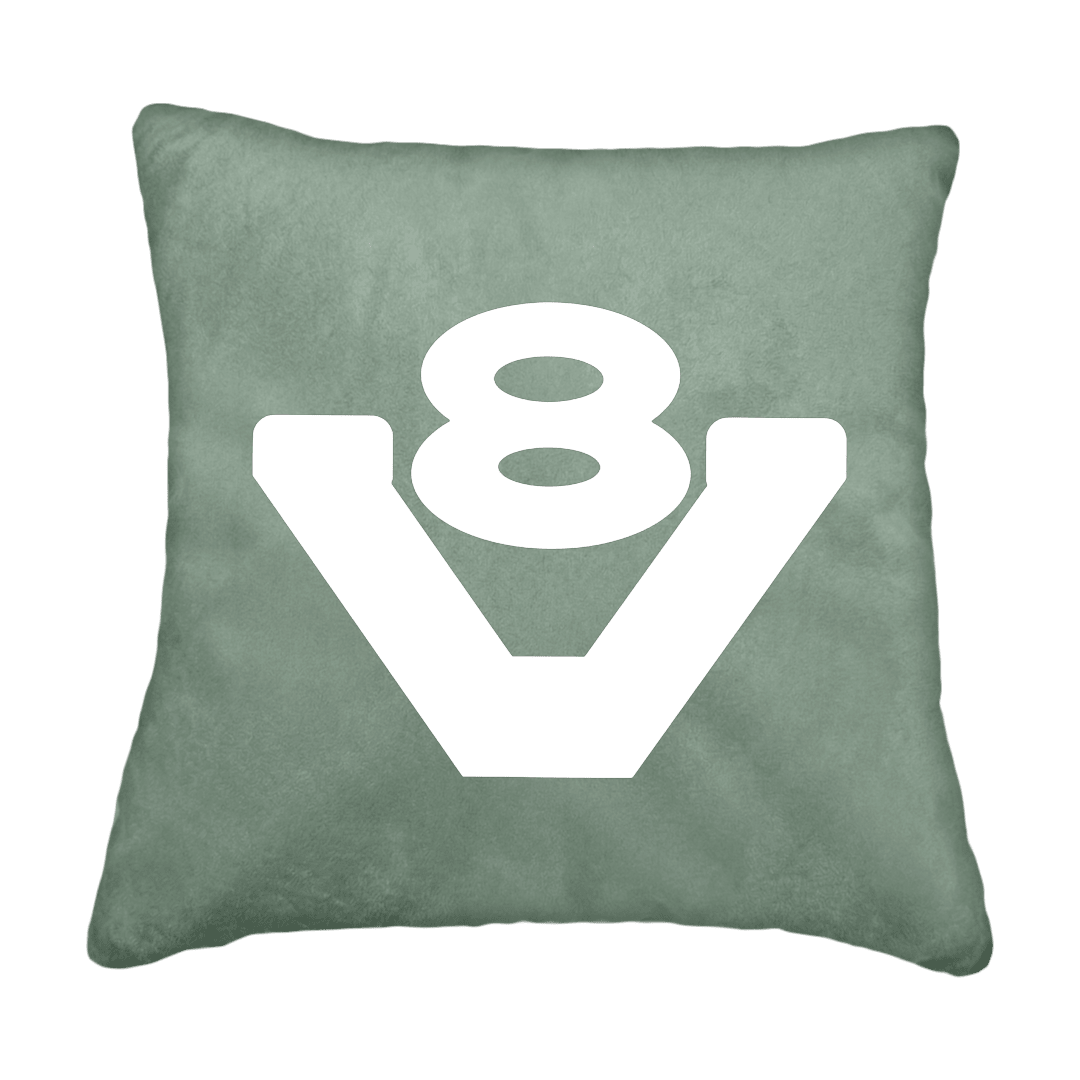 Puder V8 - Salviegrøn - KJoF - Sort nappa - 