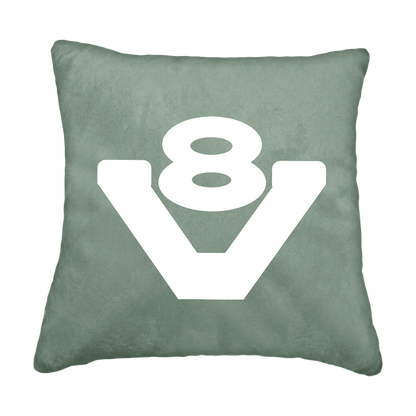 Puder V8 - Salviegrøn - KJoF - Sort nappa - 