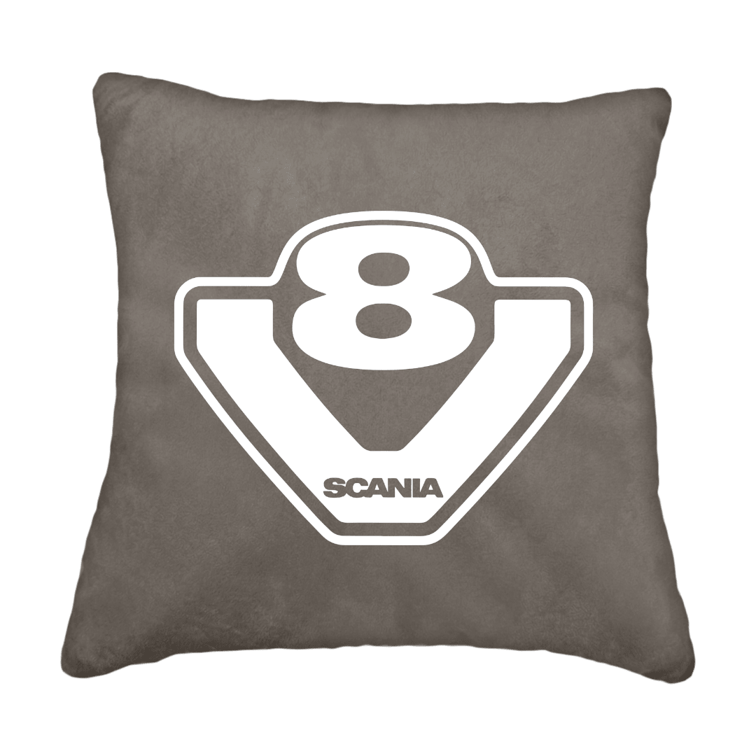 Puder v8 scania - Askegrå - KJoF - Sort nappa - 
