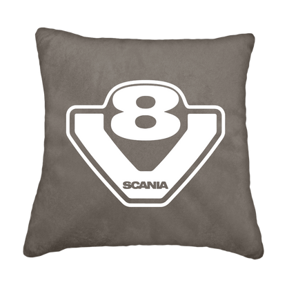 Puder v8 scania - Askegrå - KJoF - Sort nappa - 