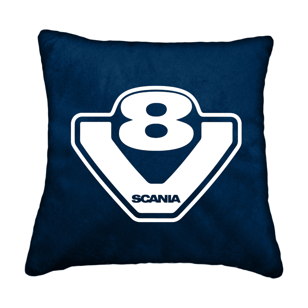 Puder v8 scania - cobaltblå - KJoF - Sort nappa - 