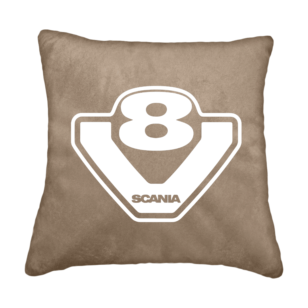 Puder v8 scania - Fossilgrå - KJoF - Sort nappa - 