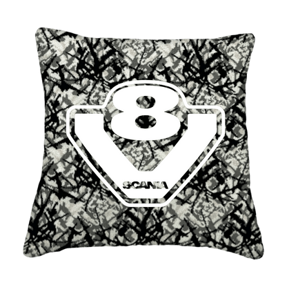 Puder v8 scania - Grå busplys - KJoF - Sort nappa - 