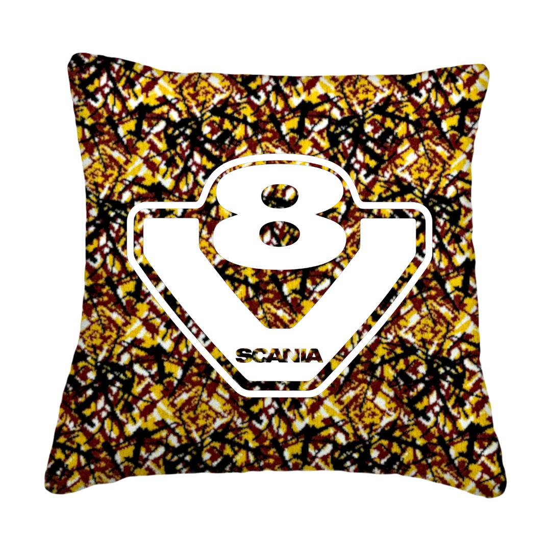 Puder v8 scania - Gul busplys - KJoF - Sort nappa - 