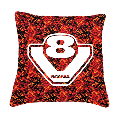 Puder v8 scania - Rød busplys - KJoF - Sort nappa - 