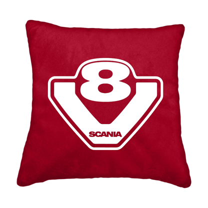 Puder v8 scania - Rød - KJoF - Sort nappa - 