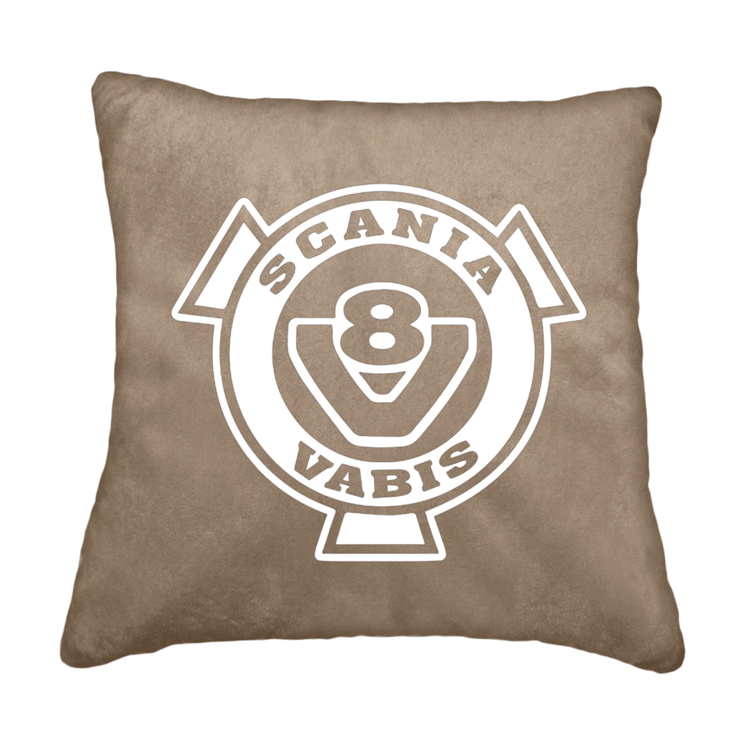 Puder V8 scania vabis - Fossilgrå - KJoF - Sort nappa - 