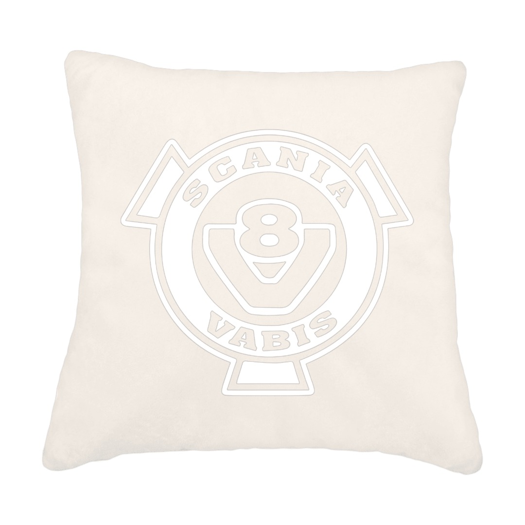 Puder V8 scania vabis - Hvid - KJoF - Sort nappa - 