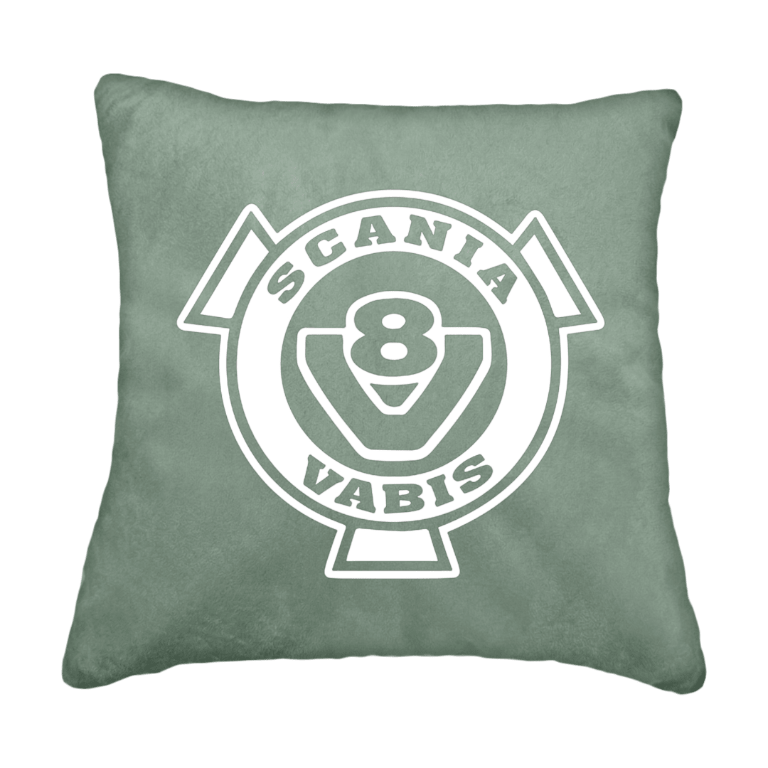 Puder V8 scania vabis - Salviegrøn - KJoF - Sort nappa - 