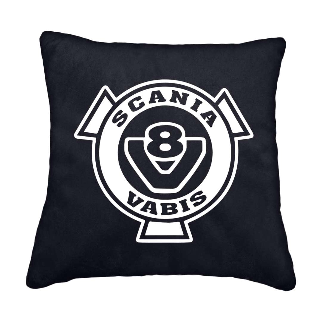 Puder V8 scania vabis - Stålgrå - KJoF - Sort nappa - 