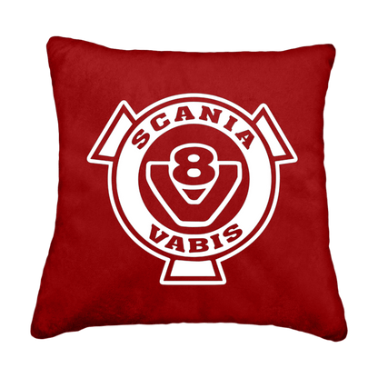 Puder V8 scania vabis - Vinrød - KJoF - Sort nappa - 