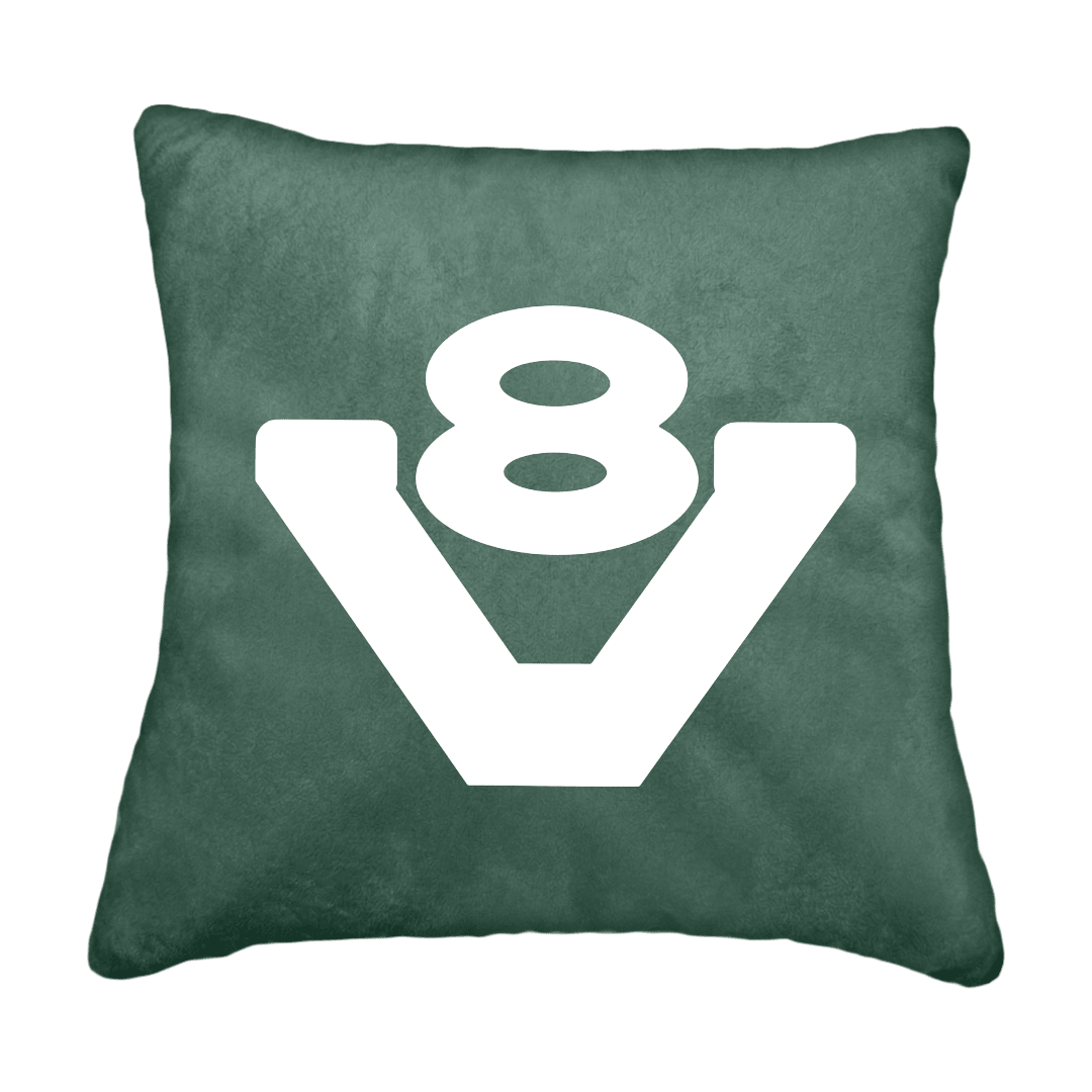 Puder V8 - Skovgrøn - KJoF - Sort nappa - 