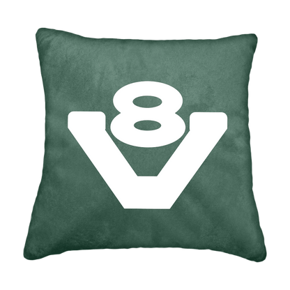 Puder V8 - Skovgrøn - KJoF - Sort nappa - 