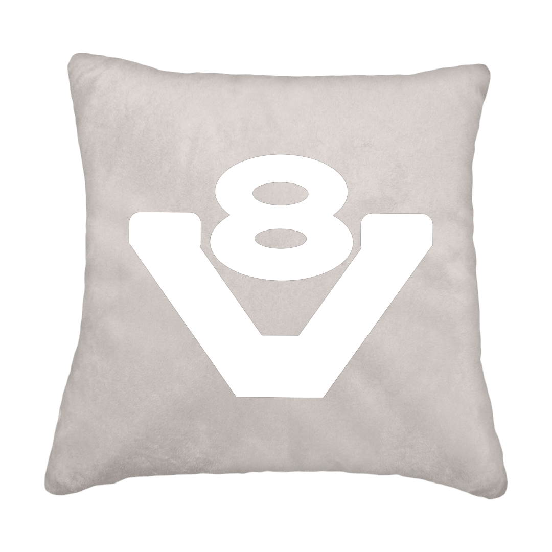 Puder V8 - Sølvgrå - KJoF - Sort nappa - 