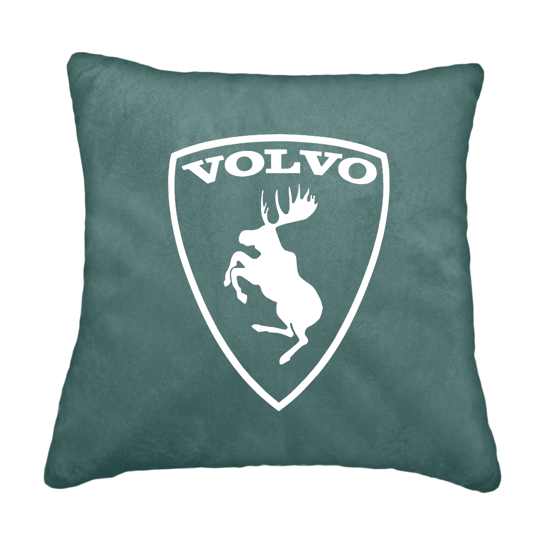 Puder volvo logo - Aronagrøn - KJoF - Sort nappa - 