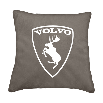 Puder volvo logo - Askegrå - KJoF - Sort nappa - 