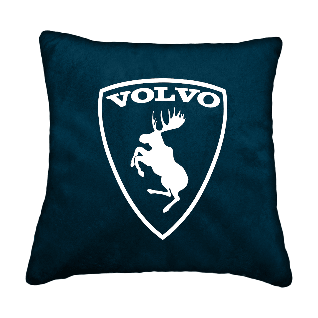 Puder volvo logo - Denimblå - KJoF - Sort nappa - 