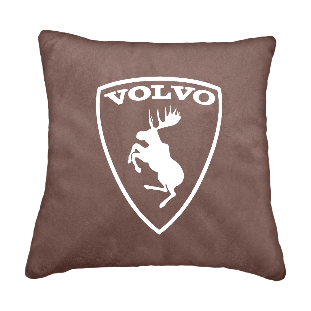Puder volvo logo - Elefantgrå - KJoF - Sort nappa - 