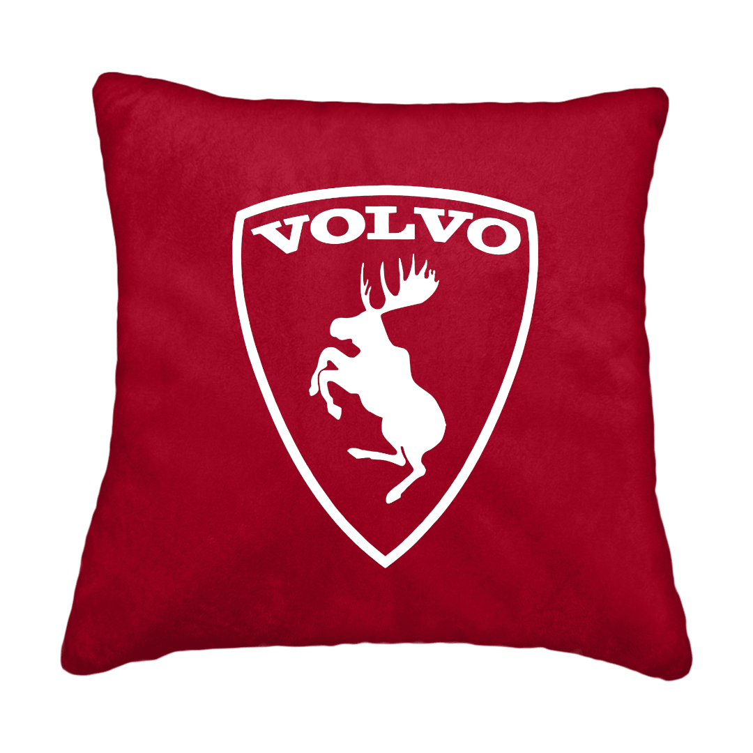 Puder volvo logo - Rød - KJoF - Sort nappa - 