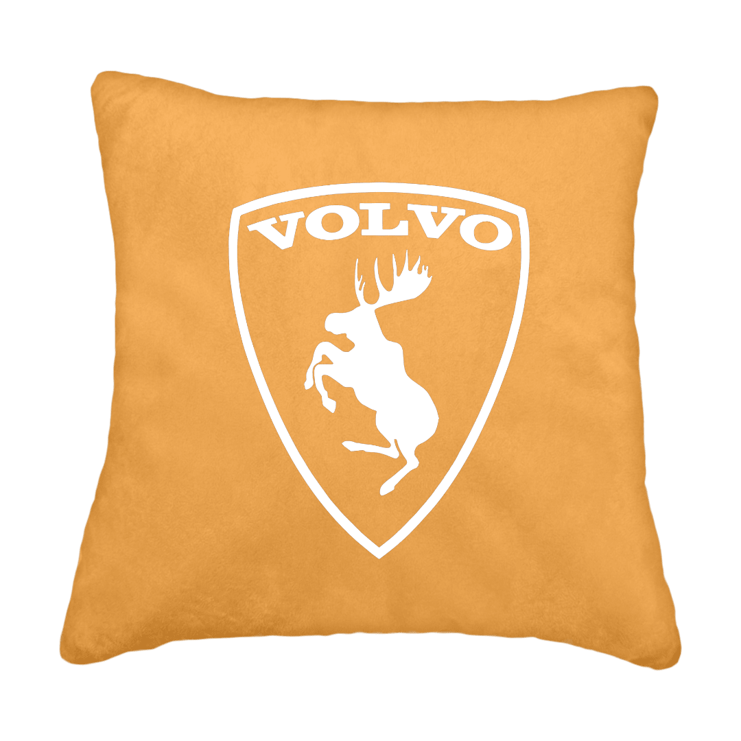 Puder volvo logo - sennepsgul - KJoF - Sort nappa - 