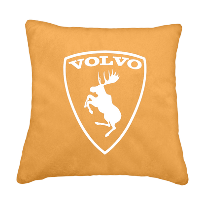 Puder volvo logo - sennepsgul - KJoF - Sort nappa - 