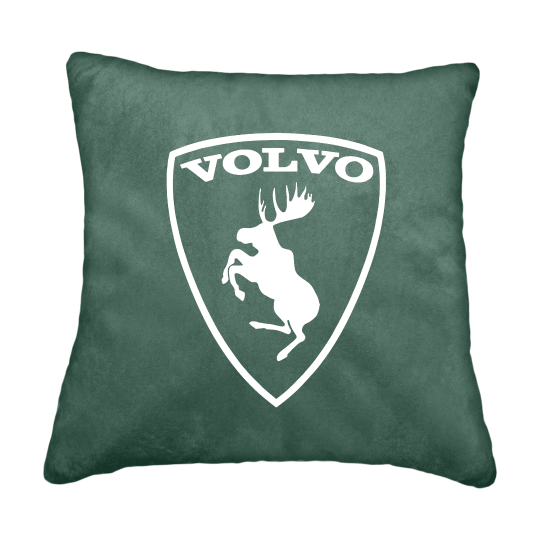 Puder volvo logo - Skovgrøn - KJoF - Sort nappa - 