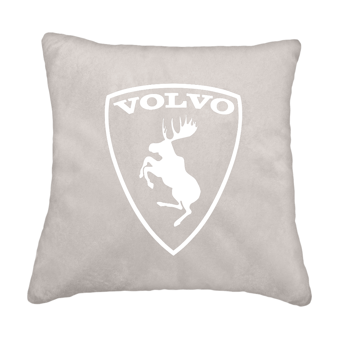 Puder volvo logo - Sølvgrå - KJoF - Sort nappa - 