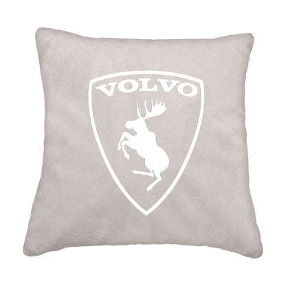 Puder volvo logo - Sølvgrå - KJoF - Sort nappa - 