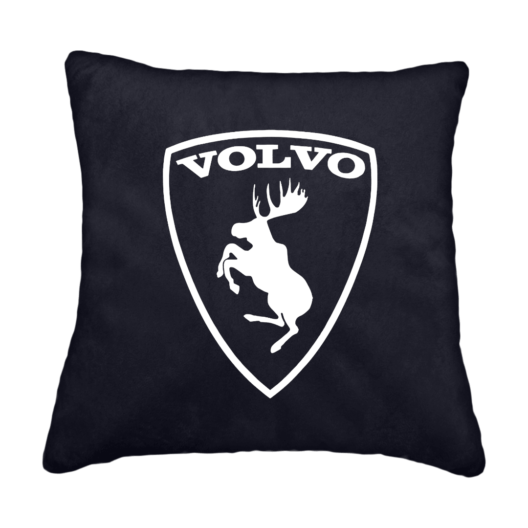 Puder volvo logo - Stålgrå - KJoF - Sort nappa - 