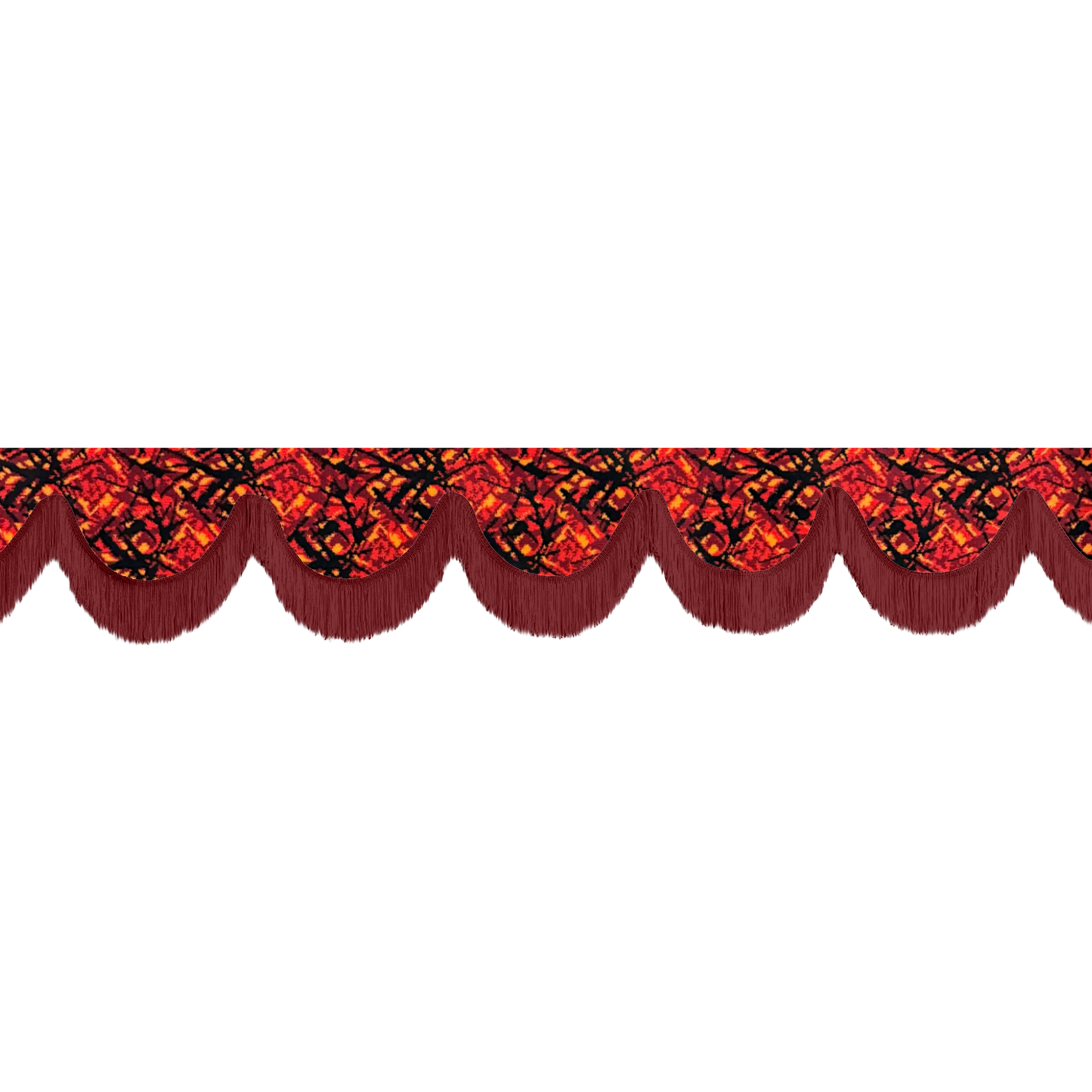 Gardin forrude busplys rød