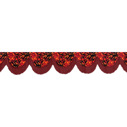 Gardin forrude busplys rød