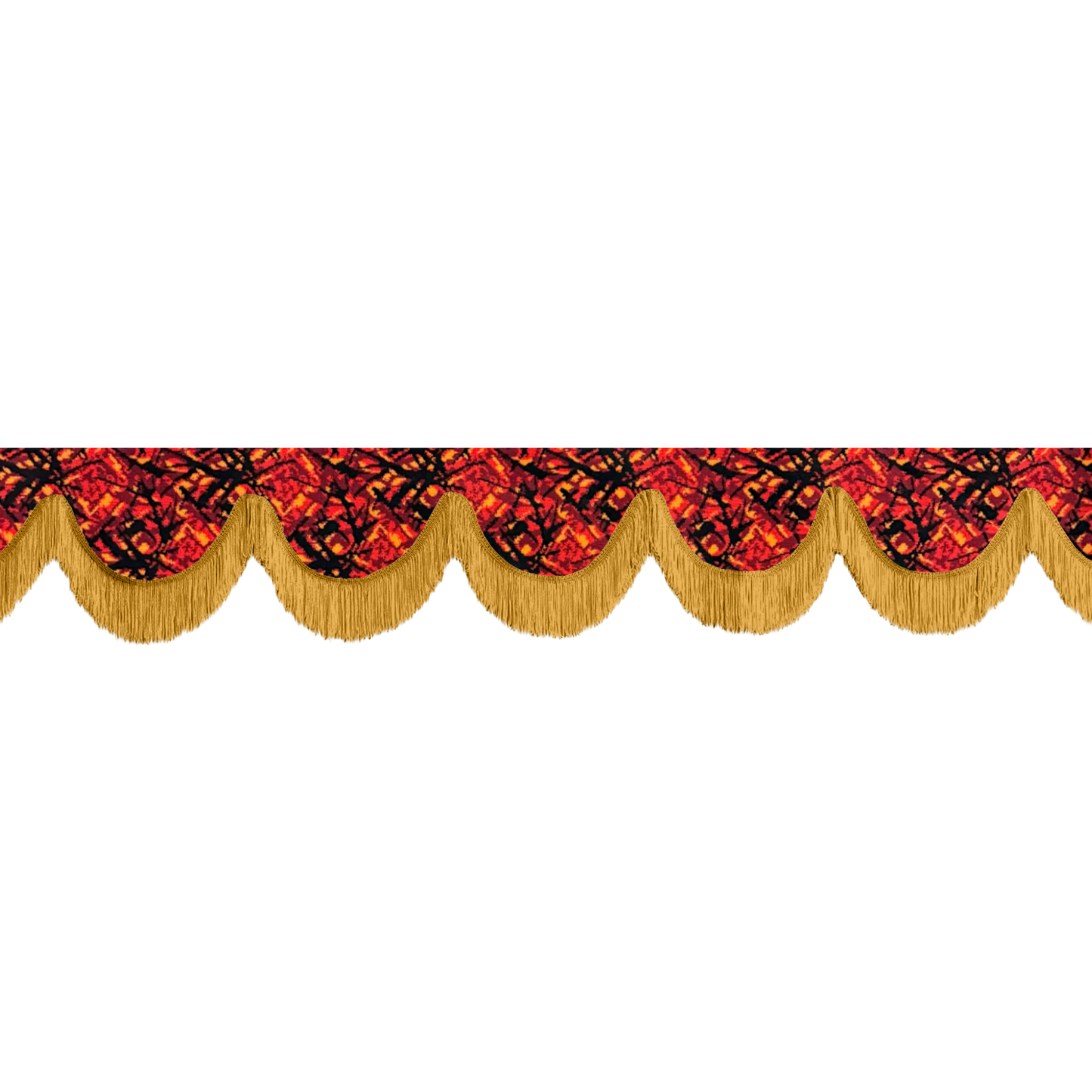 Gardin forrude busplys rød