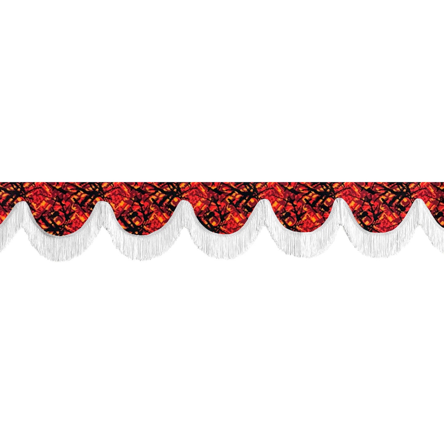 Gardin forrude busplys rød