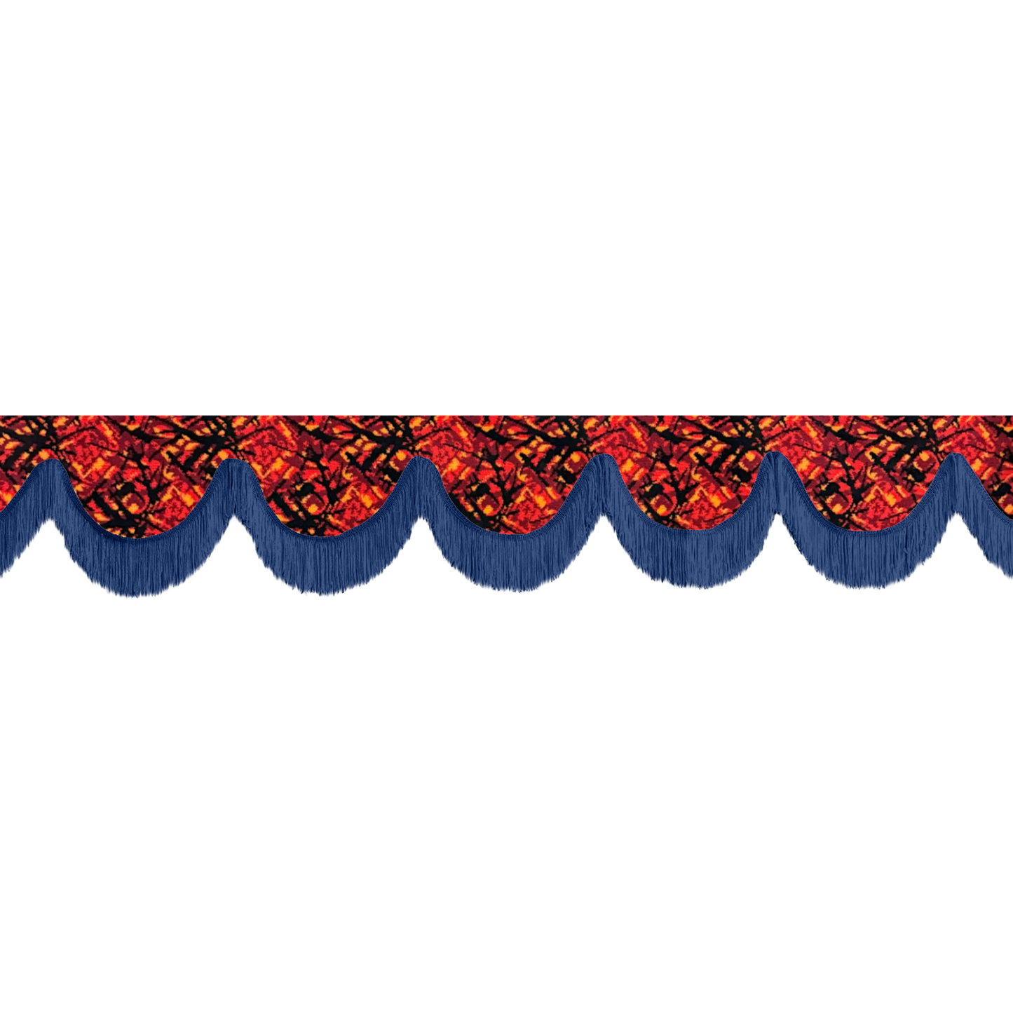 Gardin forrude busplys rød