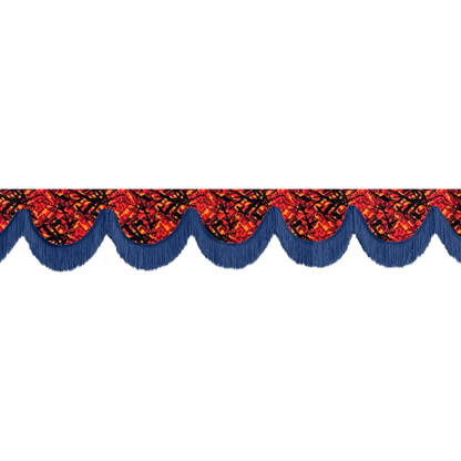 Gardin forrude busplys rød