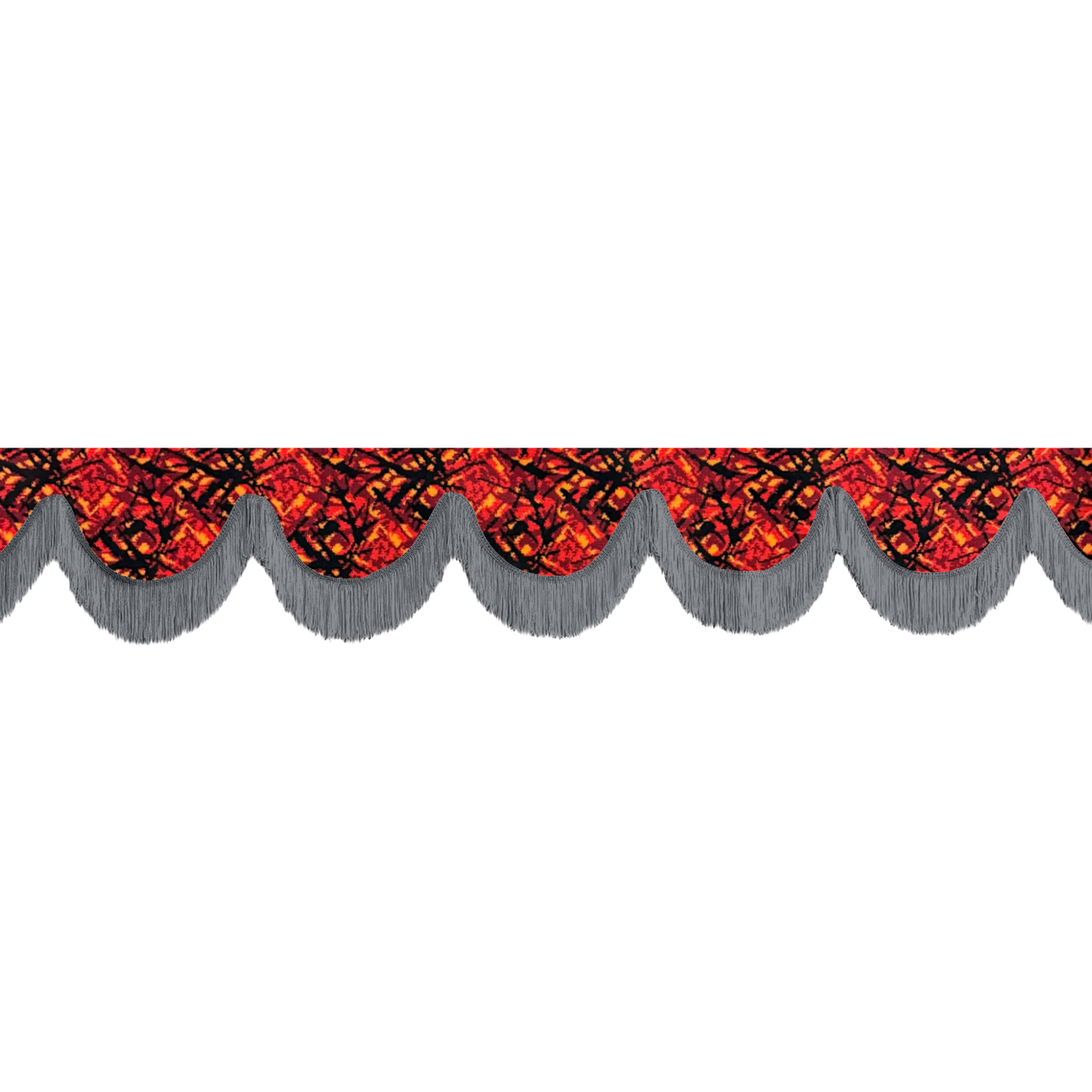 Gardin forrude busplys rød