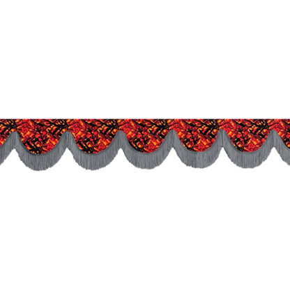 Gardin forrude busplys rød