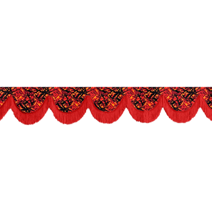 Gardin forrude busplys rød