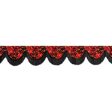 Gardin forrude busplys rød