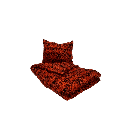 Sengetøj busplys 200 x 200 cm - Rød - KJoF - 